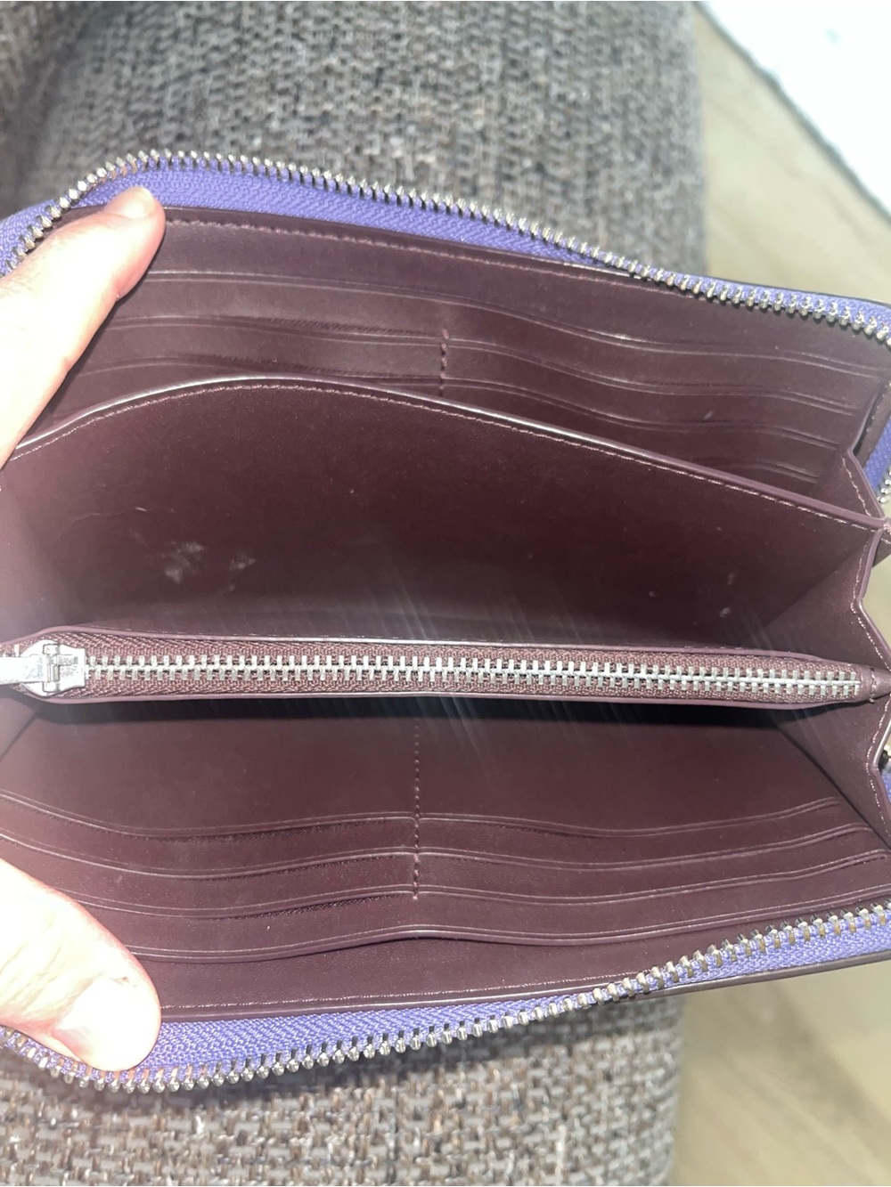 Coach Lilac Leather Wallet/Wristlet - Picture 2 of 6